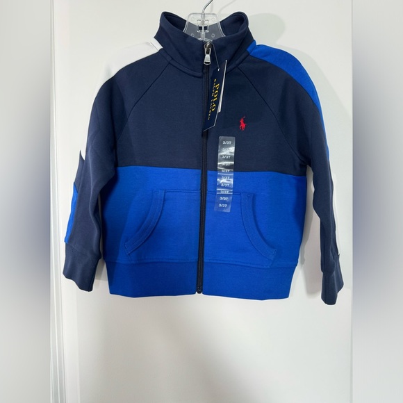 Polo Ralph Lauren Other - New Polo Ralph Lauren Toddler Boy Color Block Track Jacket